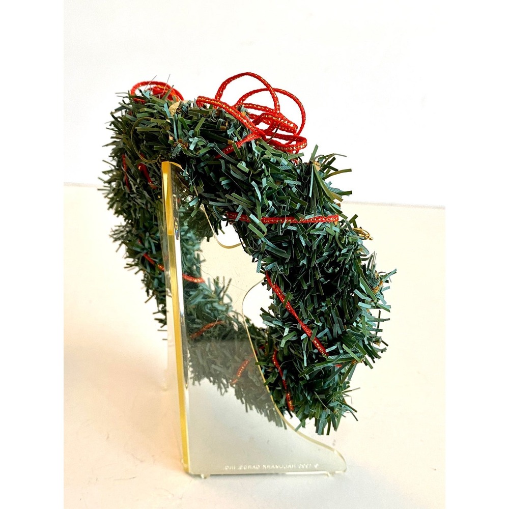 Hallmark 1990 Little Frosty Friends Memory Wreath Miniature Ornament Stand Box - Picture 9 of 10